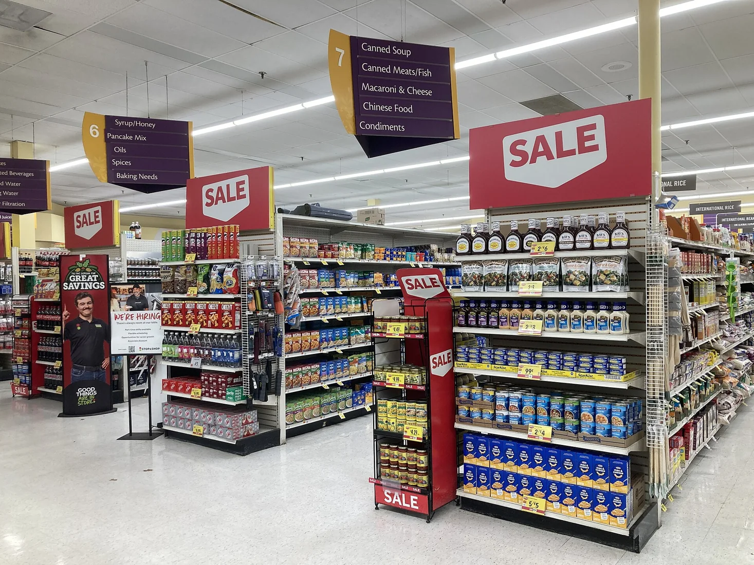 Supermarket aisles